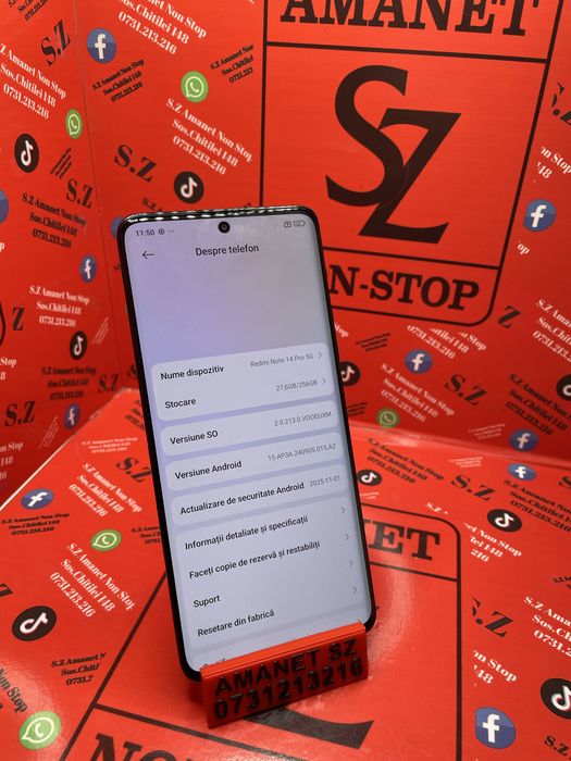 Redmi Note 14 Pro 5G Amanet SZ Non Stop