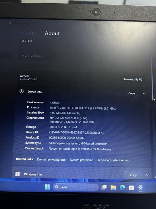 Laptop Acer Aspire 5