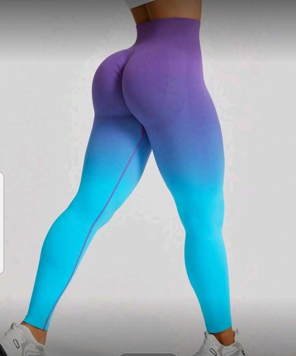 Colanti de fitness cu talie înaltă, cu control pe burtica