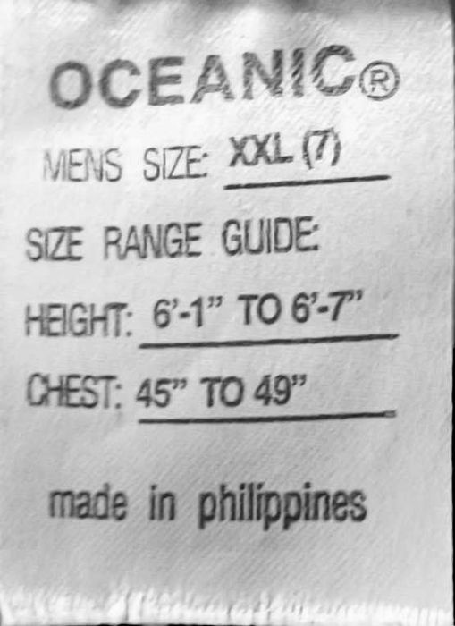 Неопреново облекло Escape Oceanic, 7мм, размер 2XL