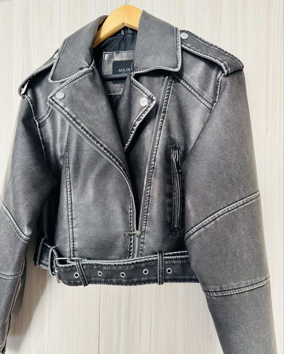 Дамско кожено яке + слънчеви очила