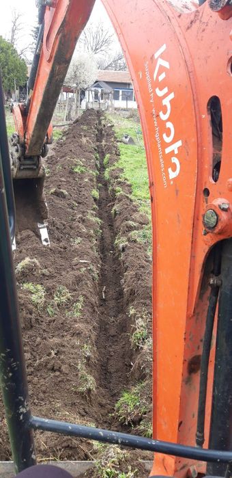 Услуги с мини багер , самосвал , дробилка и вишка.