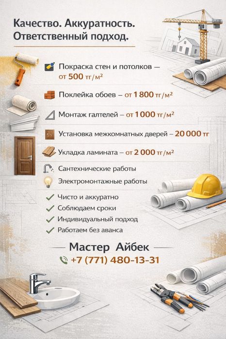 Покраска стен. ремонт квартир  и помещений.