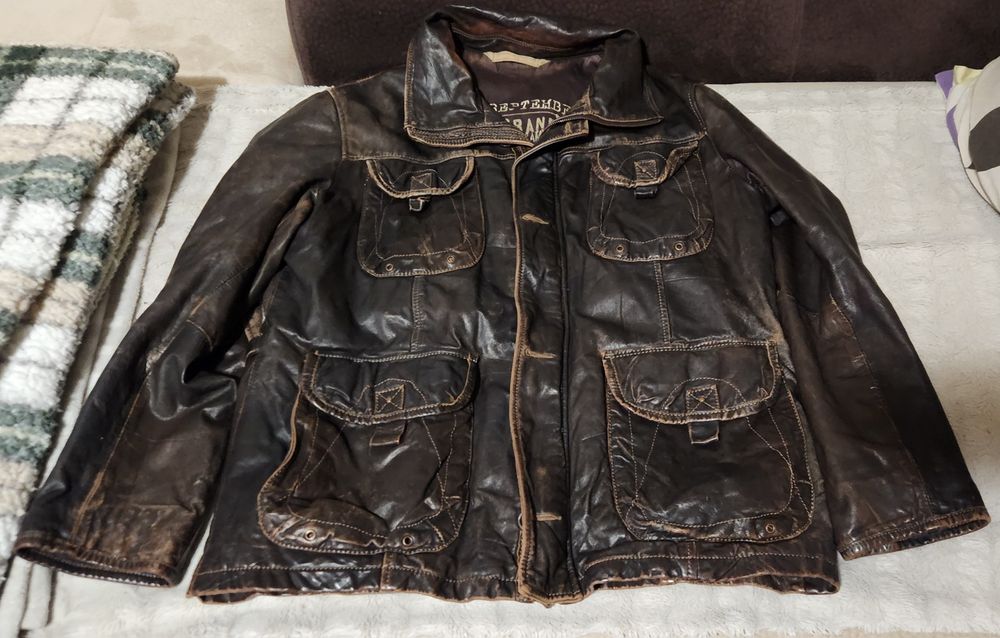 Оригинално кожено яке Traper wear номер 50.