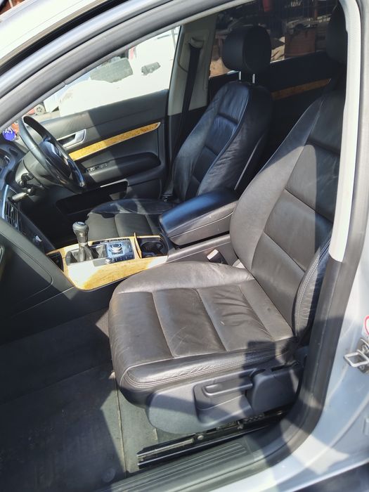 Interior piele neagra fata/spate Audi A6 C6 sedan ( CU INCALZIRE )