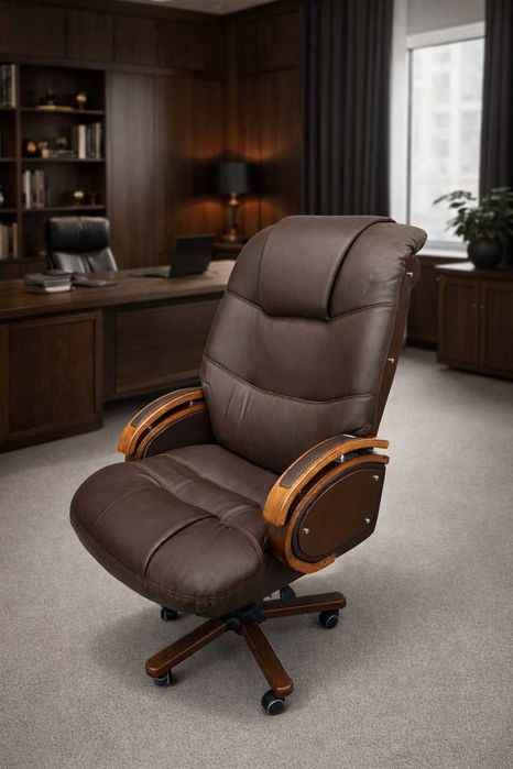 To'q jigarrang boshqaruvchi kreslo