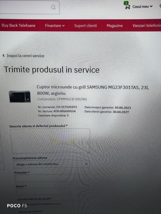 Cuptor cu microunde SAMSUNG