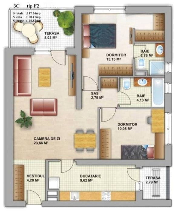 [Proprietar] Citadela Titan 3 camere Panoramic View