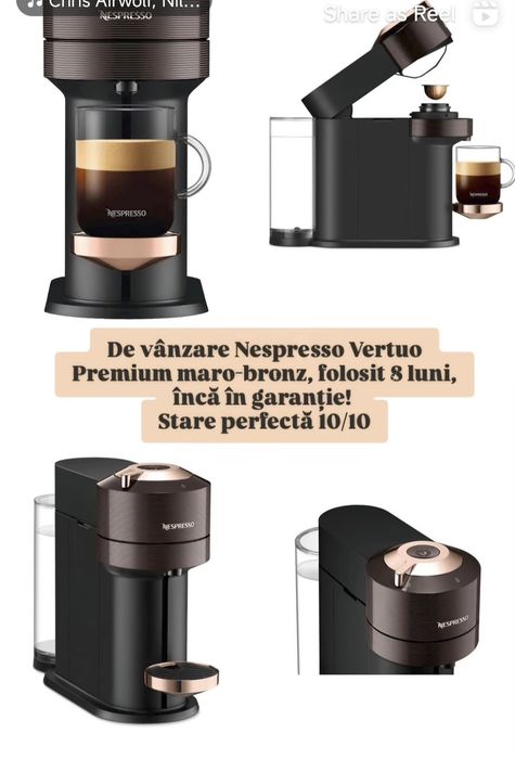 Aparat cafea Nespresso Vertuo Premium