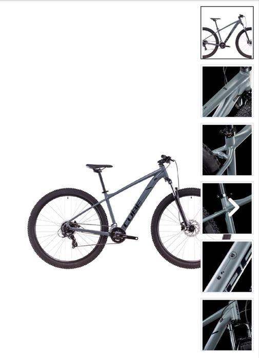 Bicicleta CUBE AIM ONE, Foggy black 2025 - 29"
