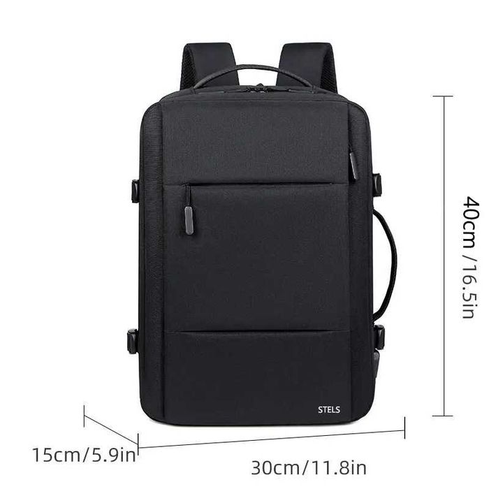Раница за пътуване STELS TravelMate 200, 30x15x40см, Черен