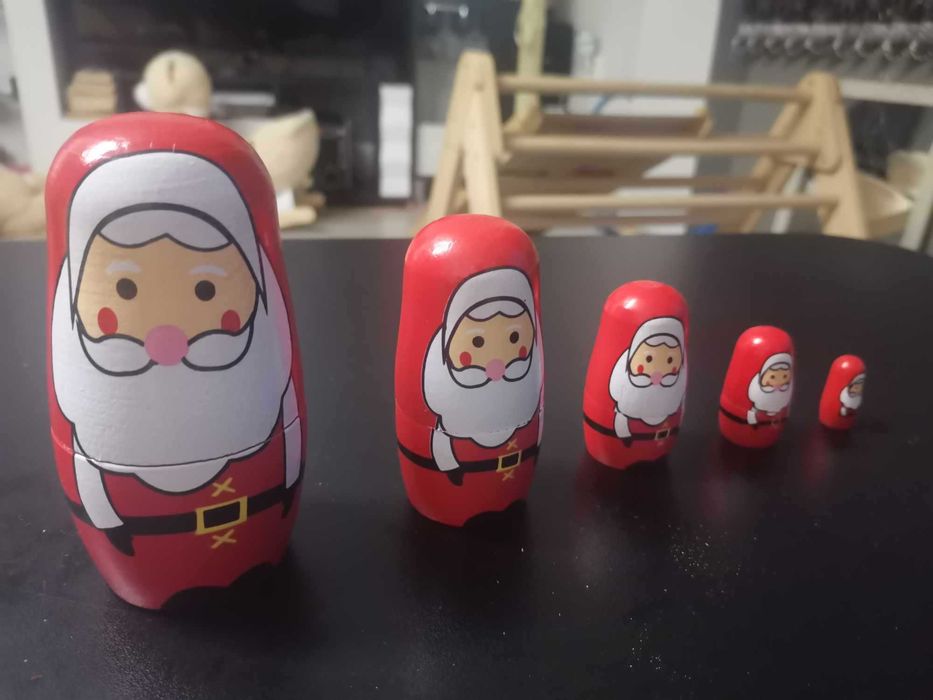 Монтесори Дървена матрьошка с фигурки на животни 5 модела