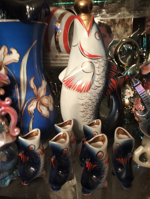 Коньячный набор рыбки ссср