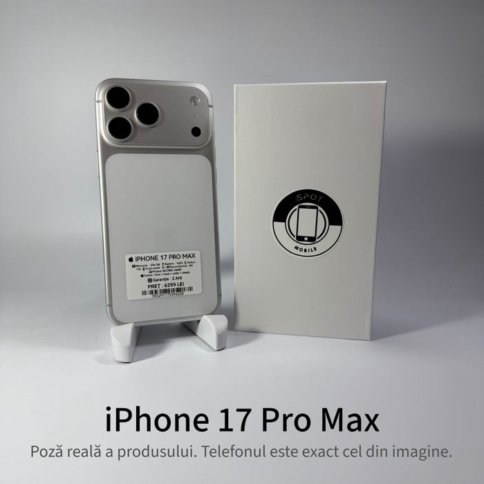 ispotmobile.ro  iPhone 17 Pro Max 256GB Garanție 2 ani