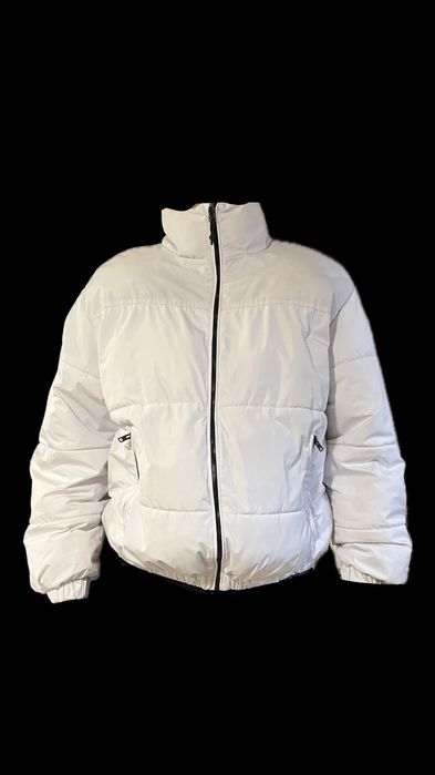 Бяло Мъжко пухено яке Bershka