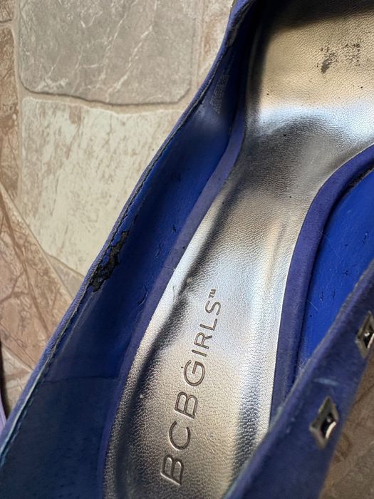 Дамски обувки на висок ток BCBGMaxazria girls - естествен велур