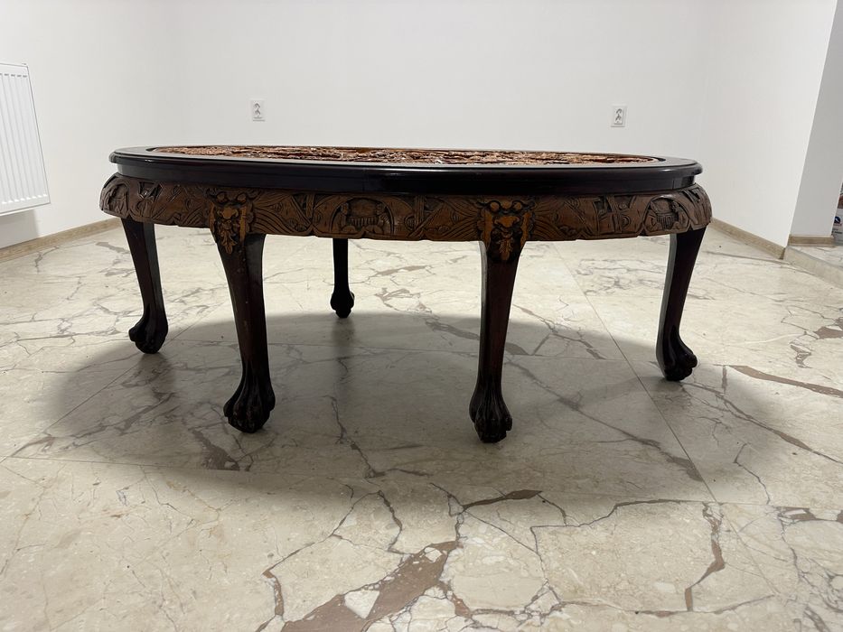 Холна маса - дърворезба