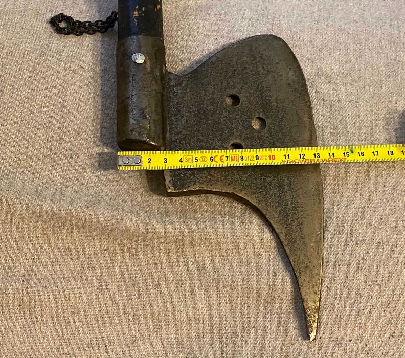 Arma de lupta medievala Battle Axe sec 15 germanica colectie vintage