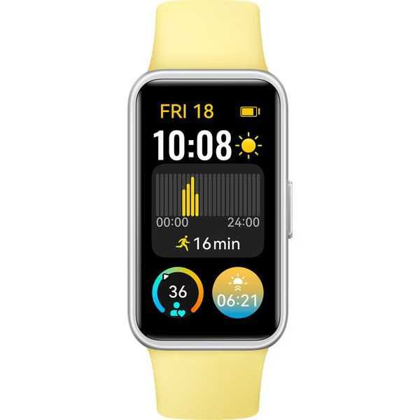 Bratara fitness Huawei Band 9 Alba White, Roz Pink, Galbena Yellow noua sigilata