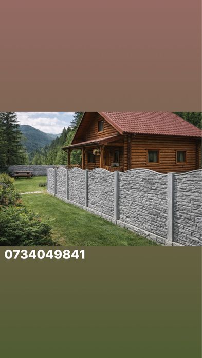 Gard din placi de beton