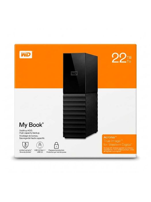 WD My Book 22tb USB 3.1 Внешний диск накопитель 22 ТБ