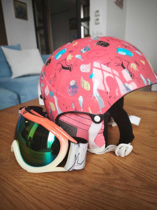 Детска ски каска ROXY + ски очила 54см (5–8г) комплект