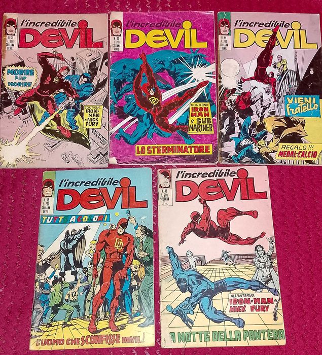 Benzi desenate SPIDERMAN UOMO RAGNO DEVIL CONAN KAZAR din italia 1970