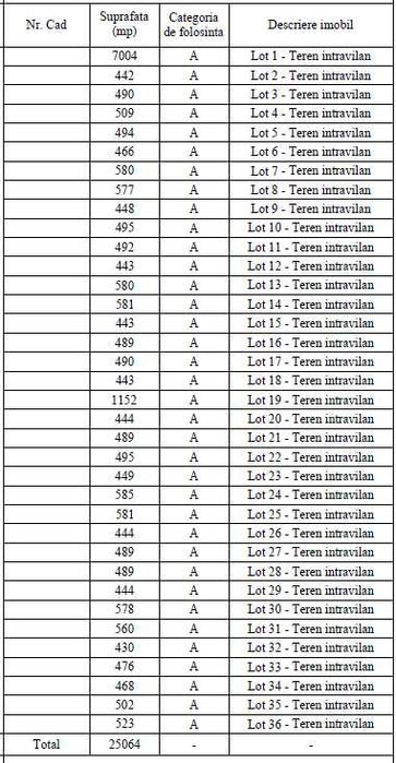 Proprietar - Teren dezmembrat cu PUZ - 35 Loturi - Domnesti/Teghes