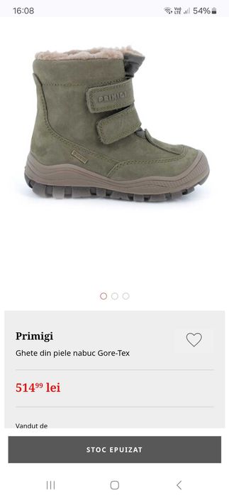 Ghete Primigi marimea 31. Sunt din piele naturala. Pret 165lei.