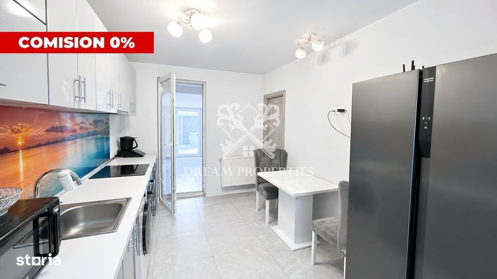 Apartament 2 camere 50 mp, curte 47 mp, parcare, zona Eroilor Floresti