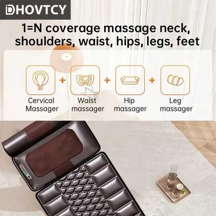 Масажна постелка за цяло тяло, идеална за цялостен масаж и релакс