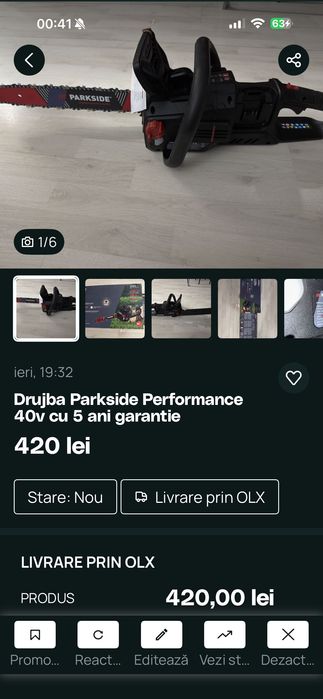 Drujba Parkside 40v Performance