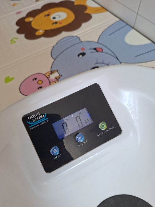Детская ваночка с весами и термометром Aquascale