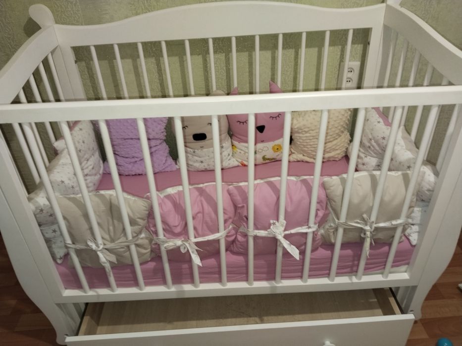 Детский манеж, цвет белый