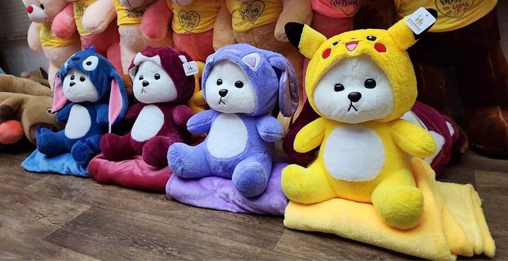 Подушка с пледом. Бесплатная Доставка. Мягкая игрушка Отличный подарок