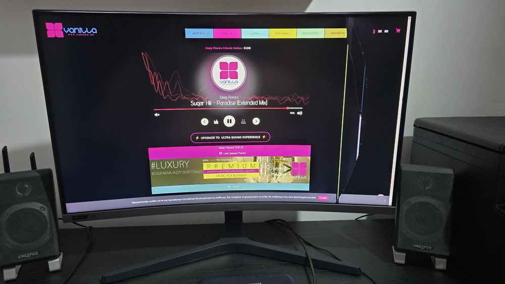 Monitor Samsung, polarizare display fisurat - pentru piese
