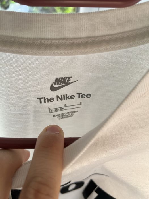 Бяла тениска nike