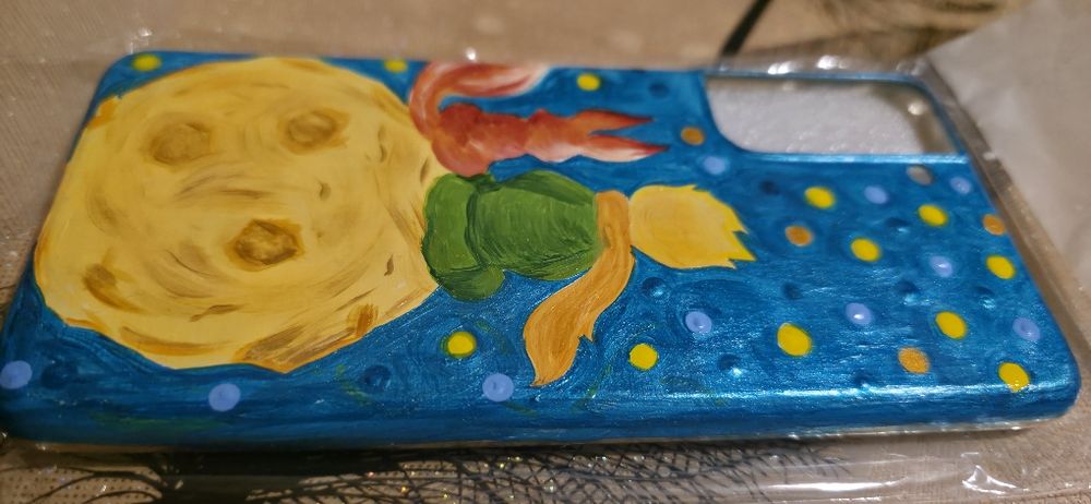 Ръчно рисуван кеис калъф за Samsung Galaxy S21 с Малкият Принц