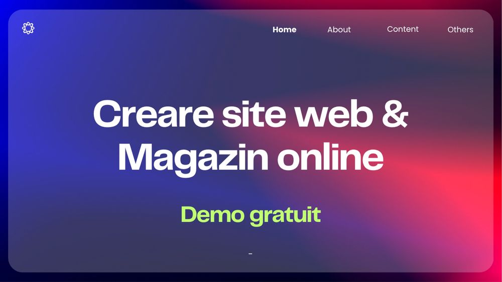 Creare Site Web / Site de prezentare / Magazin Online / Ecommerce