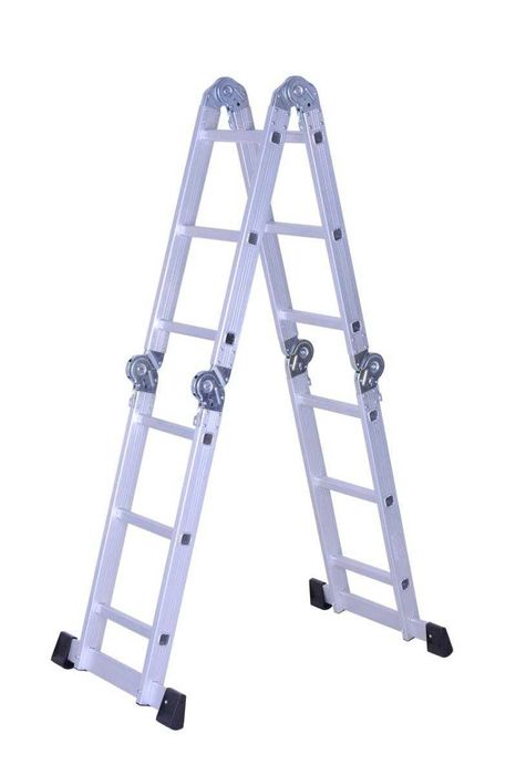 НОВА Стълба 4 рамена по 1 метър, алуминиева