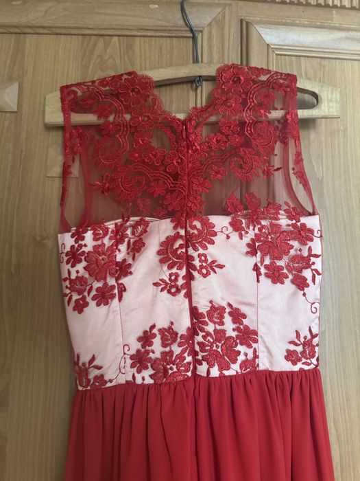Rochie rosie eleganta
