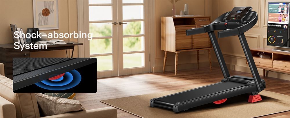 Нова бягаща пътека ROBORE P9 14 км/ч сгъваема компактна