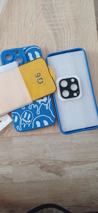 2бр.калъф за Iphone 13 pro,1бр протектор и 1бр протектор за камера