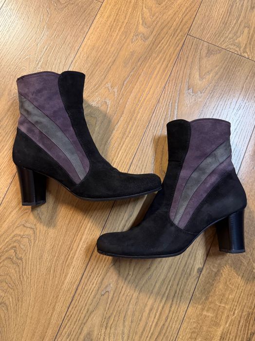 Botine piele întoarsă, mărime 38,5, Donna Soft, made in Italy