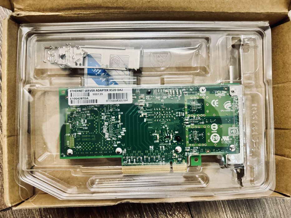 Новая Сетевая Карта INTEL X520-DA2