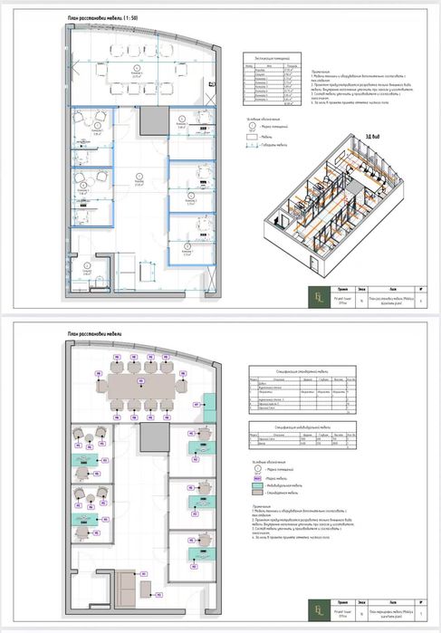 Аренда премиального офиса [Площадь, 94 м²] в Piramit Tower!
