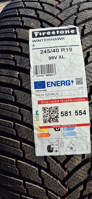 245 40 19 Firestone o bucată, depozit de anvelope