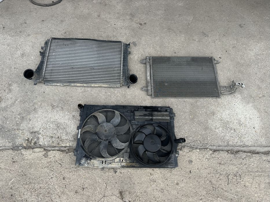 Перки с дифузьор,радиатори,интеркулер за VW Golf 6 2.0tdi