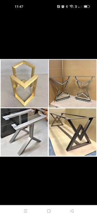 masa din metal/cadru metalic