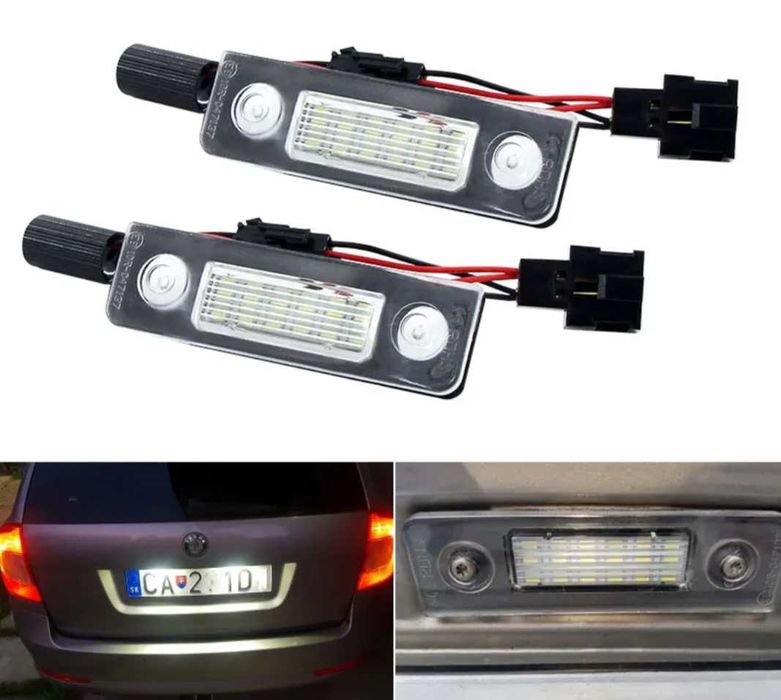 Лед плафони за задния регистрационен номер Шкода Skoda Roomster Octavi